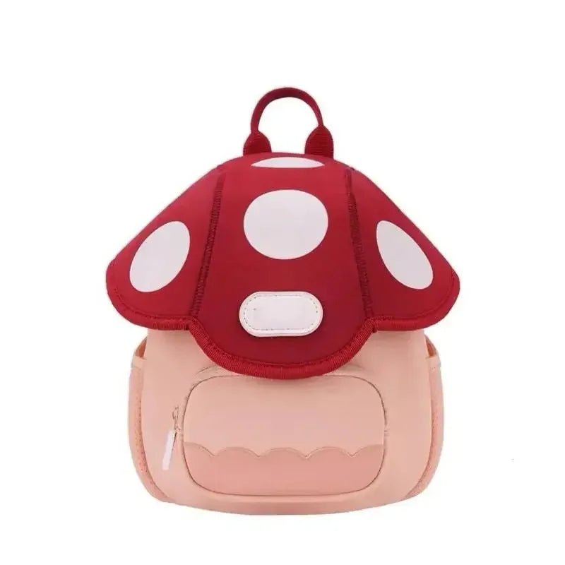 Cartoon Kids Backpack – Small Mushroom Travel & School Bag for Kindergarten Boys & Girls, Cute Baby Accessories – Xeoloex.